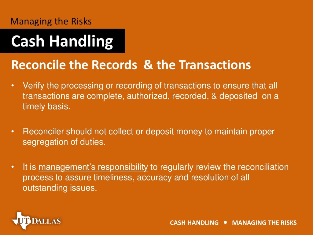 Cash Handling Risk Management