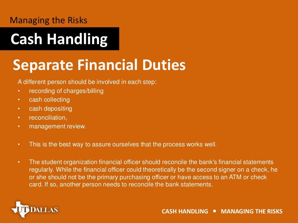 Cash Handling Risk Management