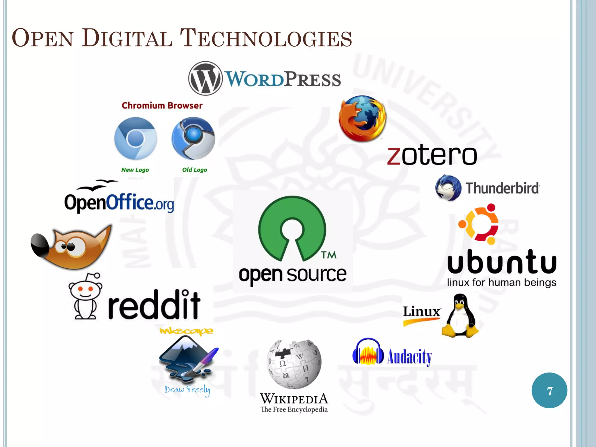 OPEN DIGITAL TECHNOLOGIES
7
 