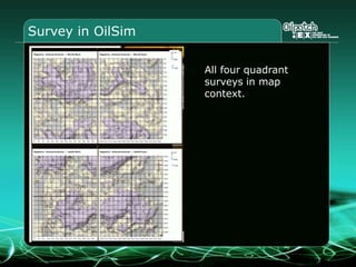 Survey in OilsimGravimetric survey:South-east quadrantGravimetric survey:South-east quadrant