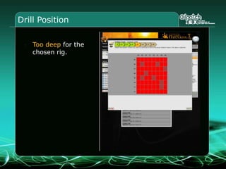 Ready to drillClick on drill