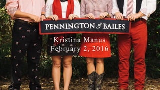Kristina Manus
February 2, 2016
 