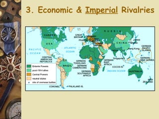 3. Economic &  Imperial  Rivalries Colonial countries fight for “Mother Countries” 
