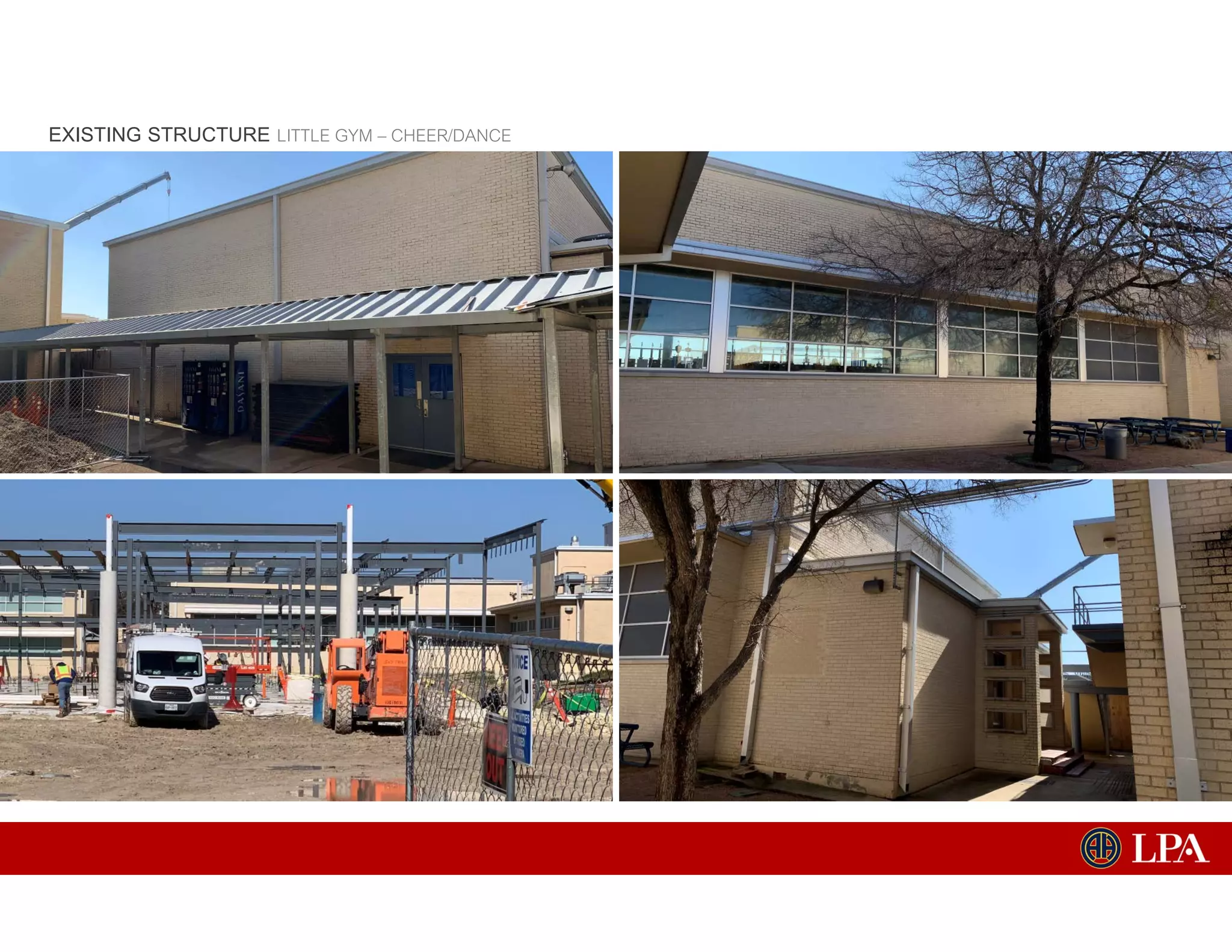 EXISTING STRUCTURE LITTLE GYM – CHEER/DANCE
 