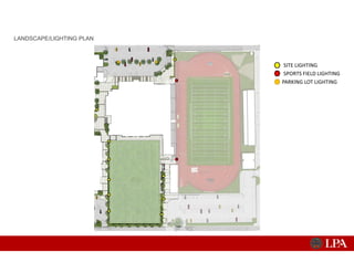 LANDSCAPE/LIGHTING PLAN
PARKING LOT LIGHTING
SPORTS FIELD LIGHTING
SITE LIGHTING
 
