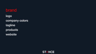 logo
company colors
tagline
products
website
brand
 