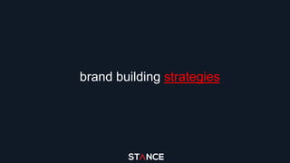 brand building strategies
 