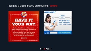 building a brand based on emotions: control
 
