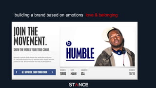 building a brand based on emotions: love & belonging
rational
 