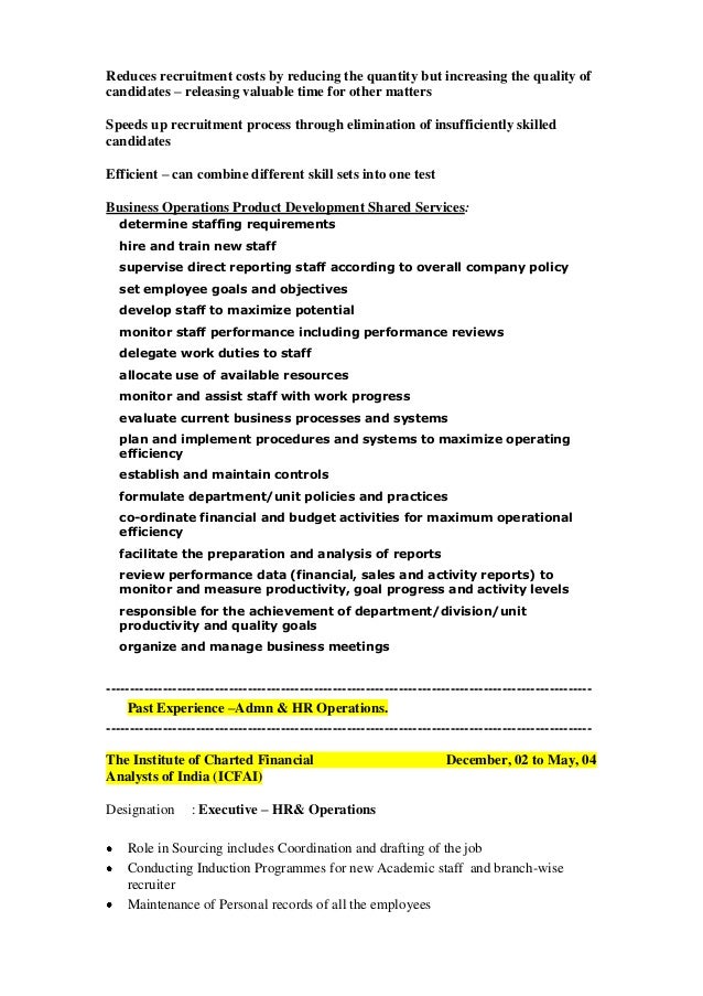 Sample resume for business development executive india