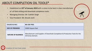 Completion Oil Tools Presentation | PDF