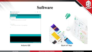 Software
Arduino IDE Blynk IoT App
 