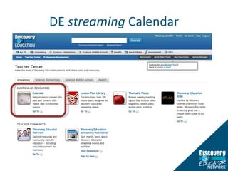 DE  streaming  Calendar 