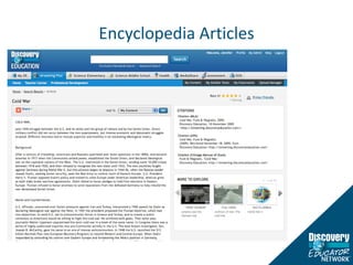 Encyclopedia Articles 