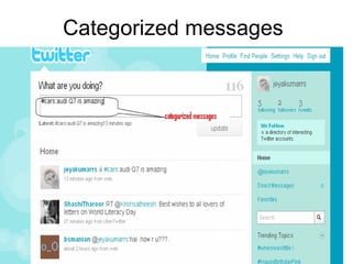 Categorized messages 