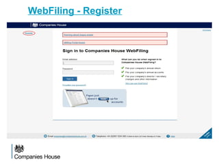 WebFiling - Register
 
