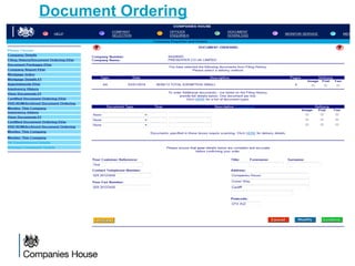 Document Ordering
 
