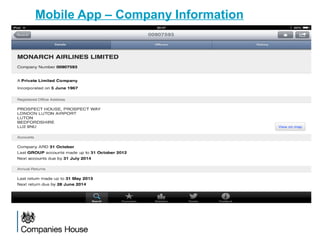 Mobile App – Company Information
 