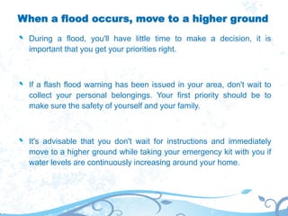 Flood Safety Tips and Precautions | PPTX