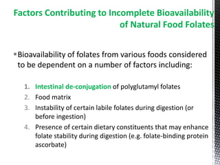 Folate Stability Updated Folic Acid.ppt