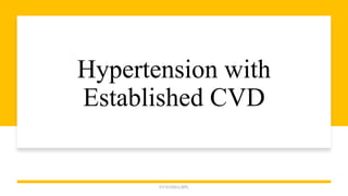 Hypertension with
Established CVD
NYN/DMA/BPL
 