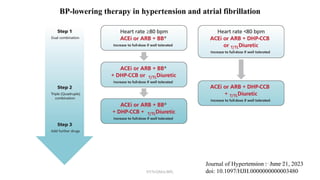 BP-lowering therapy in hypertension and atrial fibrillation
Journal of Hypertension : June 21, 2023
doi: 10.1097/HJH.0000000000003480
NYN/DMA/BPL
 