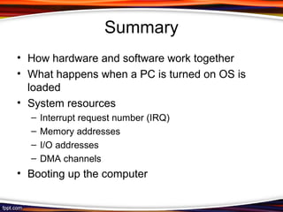 how hardware and software works together | PPT