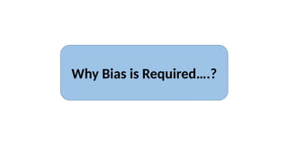 Why Bias is Required….?
 