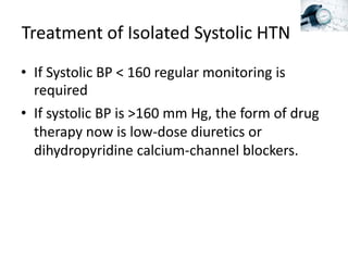 Resistant Hypertension
Management:
– Spironolactone 25/50 mg once daily as fourth agent if
blood potassium level<4.5 mmol/...
