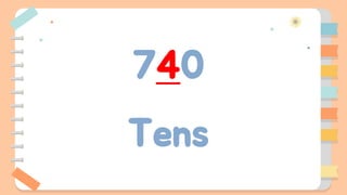 740
Tens
 