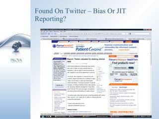 Found On Twitter – Bias Or JIT Reporting? 