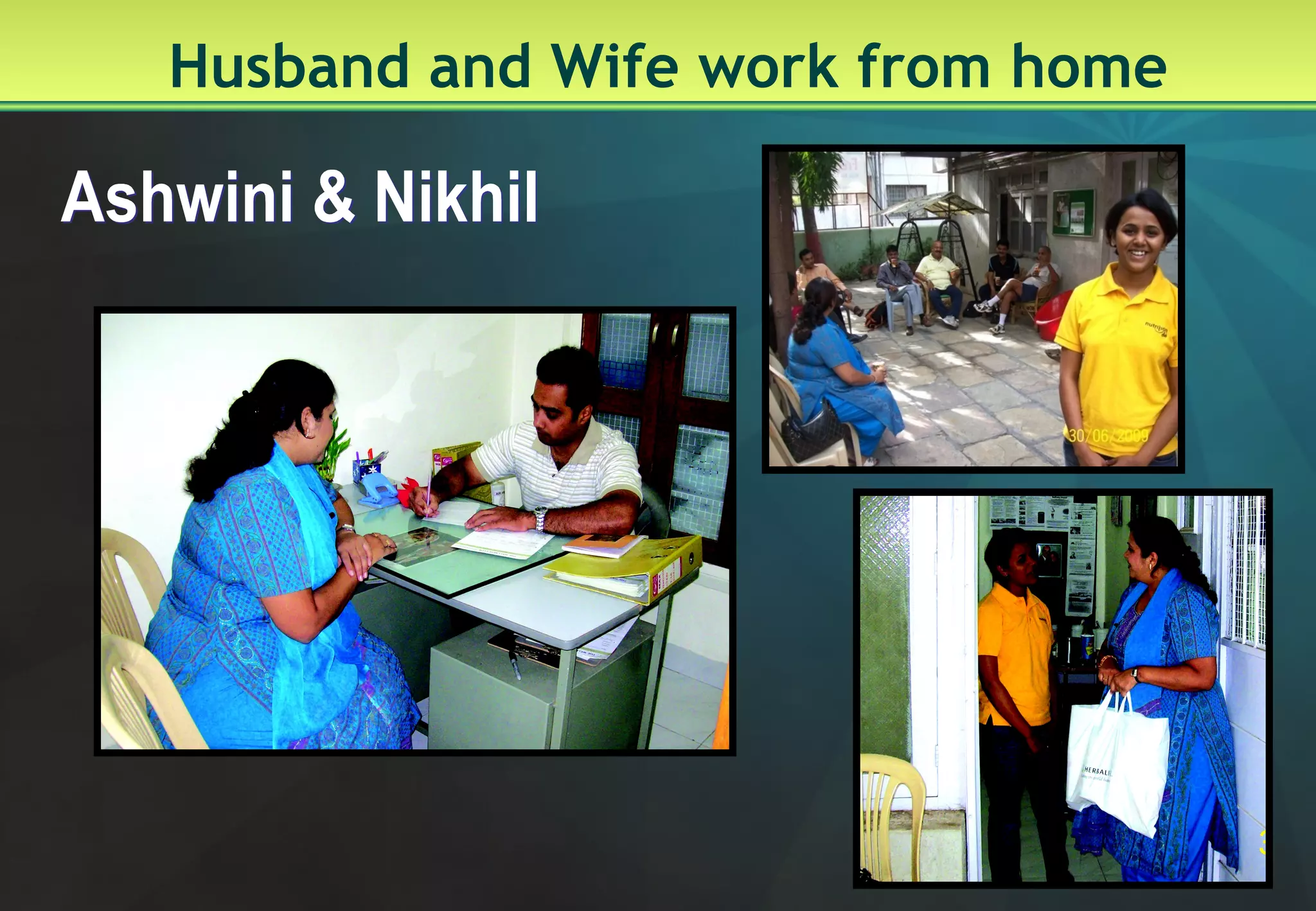 Husband and Wife work from home Ashwini & Nikhil 