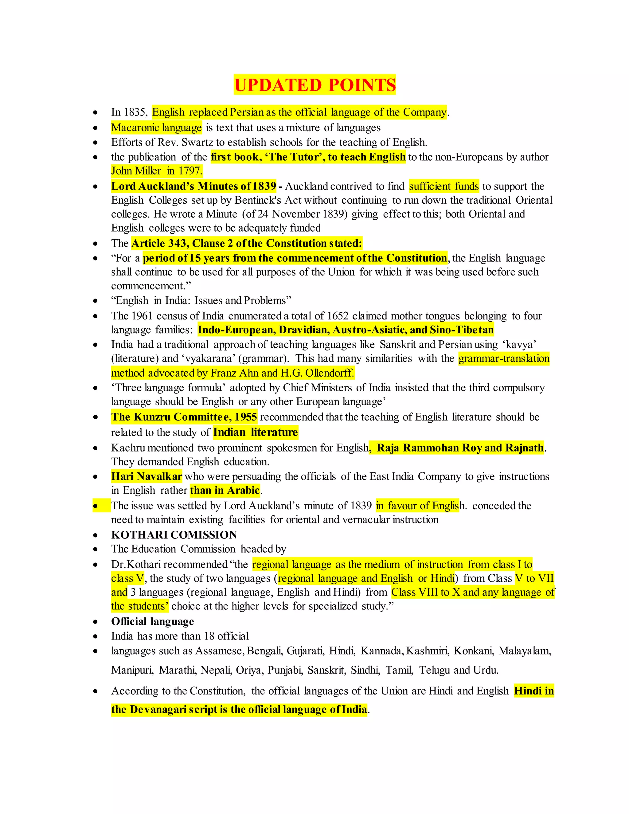 ENGLISH IN INDIA 2 | DOCX