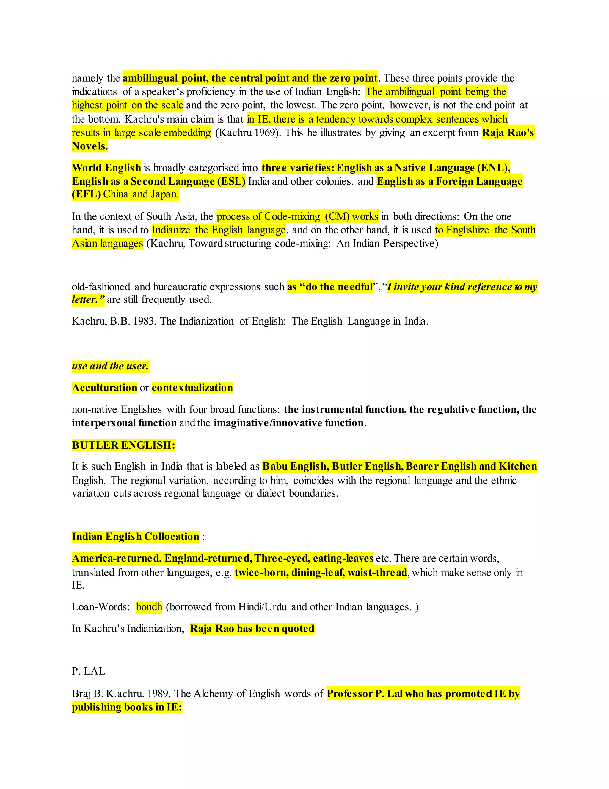 ENGLISH IN INDIA 2 | DOCX
