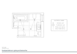 Developed Bathroom Lighting and Electrical Plan
Not to scale
Dimensions in mm
60
 