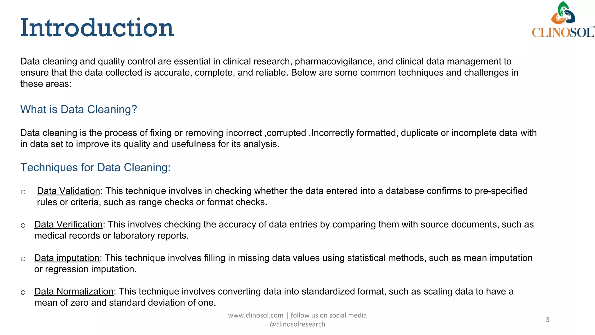 Data Cleaning and Quality Control: Techniques and Challenges | PPTX
