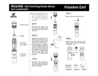 Product Insert for Oral Fluid Test