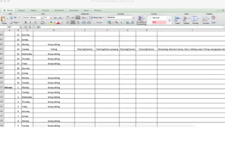 Updated Production Schedule