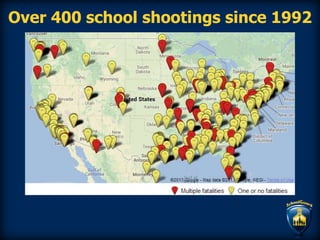 Over 400 school shootings since 1992
 