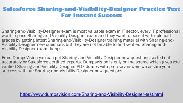 Valid Exam Sharing-and-Visibility-Designer Practice