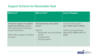 SEAI Business Decarbonisation Supports SSRH and EXEED Schemes launch | PPT