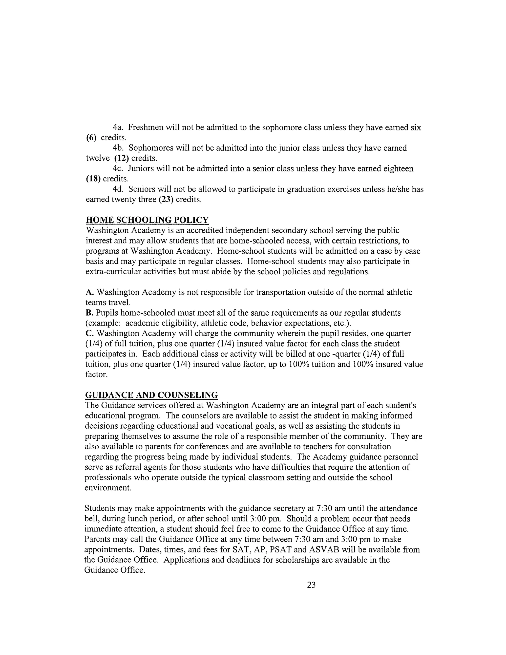 Updated Student Handbook