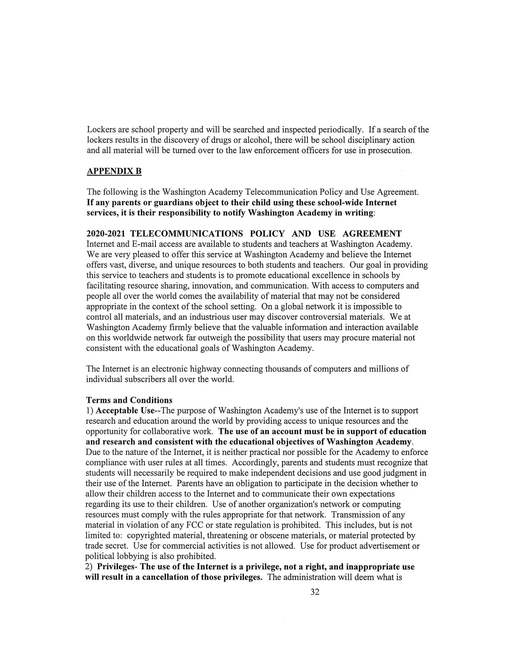 Updated Student Handbook