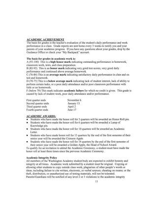 Updated Student Handbook