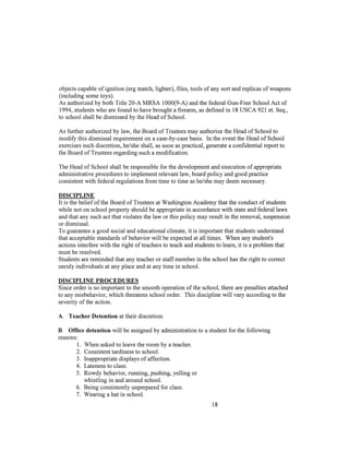 Updated Student Handbook