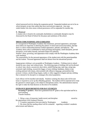 Updated Student Handbook