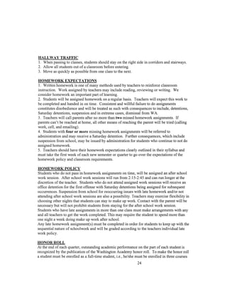 Updated Student Handbook