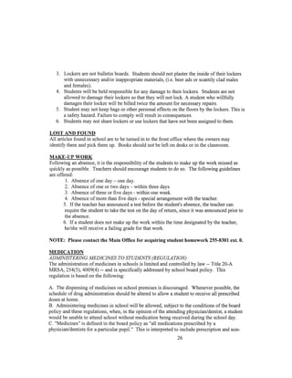 Updated Student Handbook