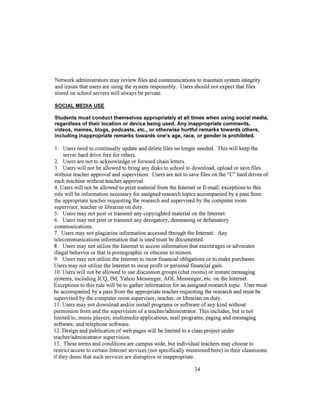 Updated Student Handbook