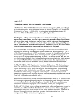 Updated Student Handbook